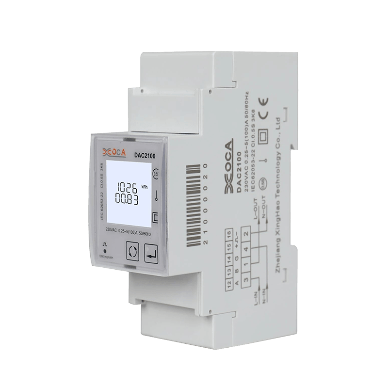 Dac4300CT DIN Rail AC Meteran Energi Listrik Tuya Prabayar Tiga Fase