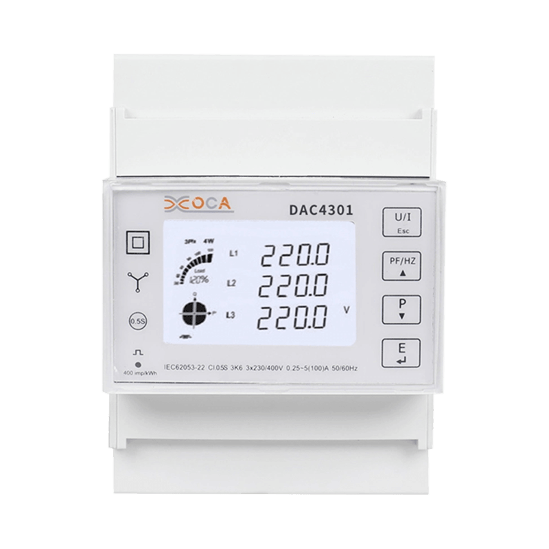 Dac4301 DIN Rail AC Multi-Tarif Modbus Meteran Energi Listrik