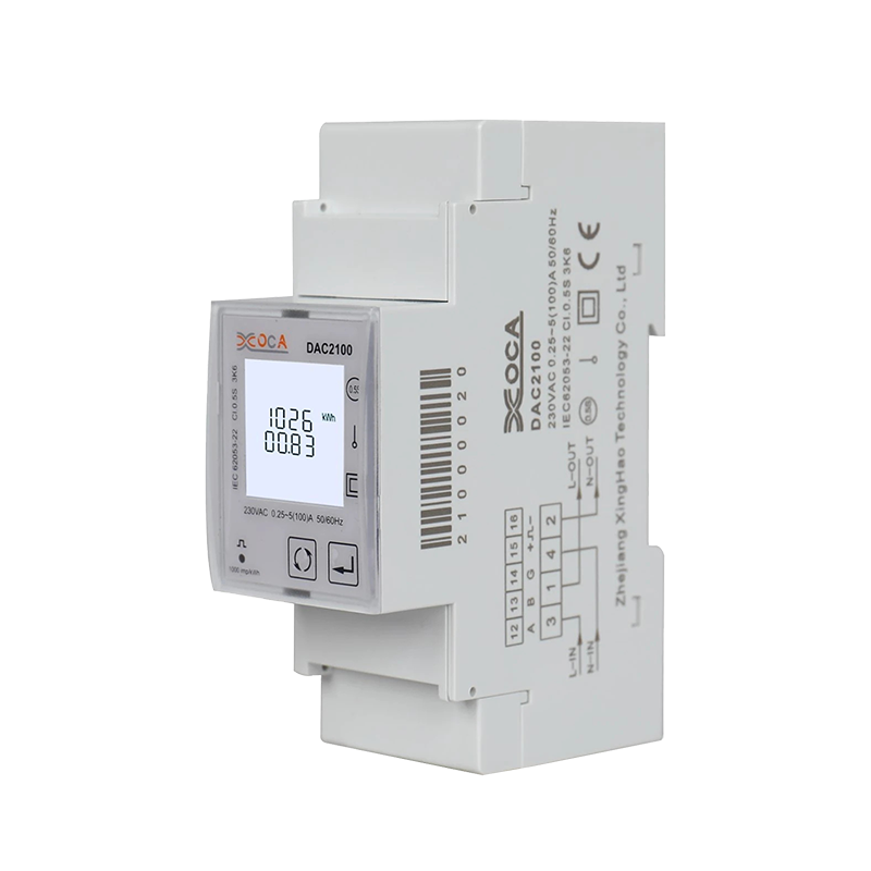 Dac7320c DIN Rail WiFi dengan Relay Pengukur Energi Listrik