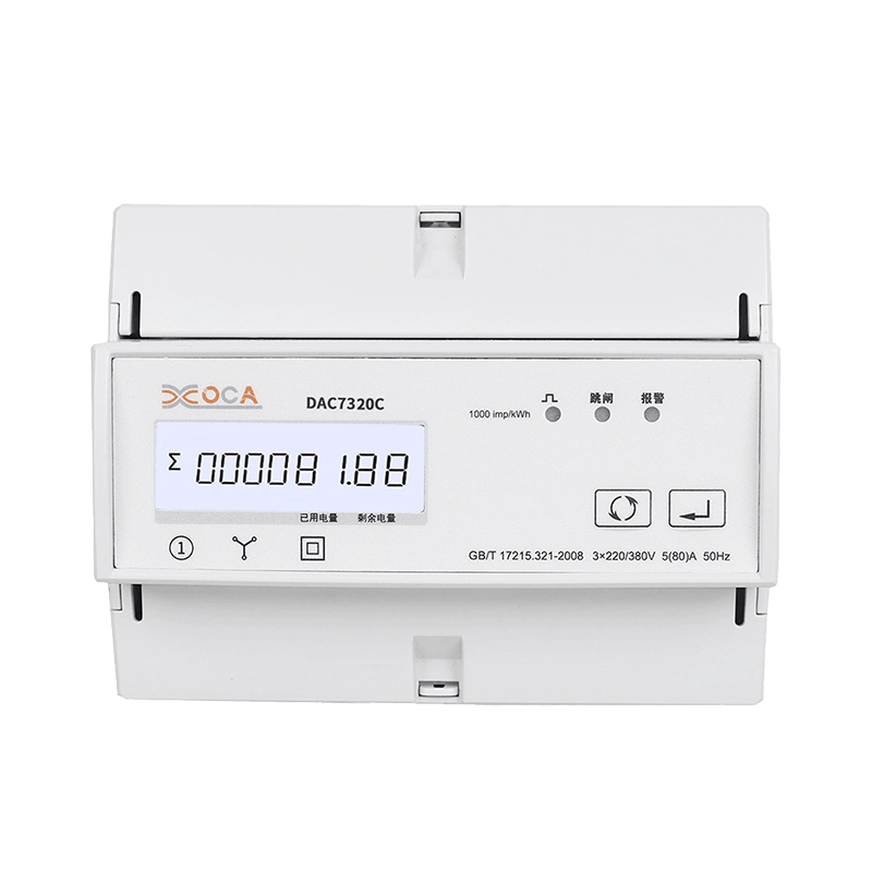 Dac7320c DIN Rail WiFi dengan Relay Pengukur Energi Listrik