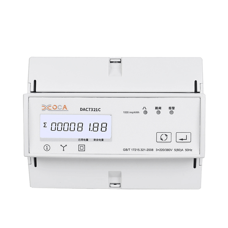 Dac7321c DIN Rail WiFi Meteran Energi Listrik Prabayar