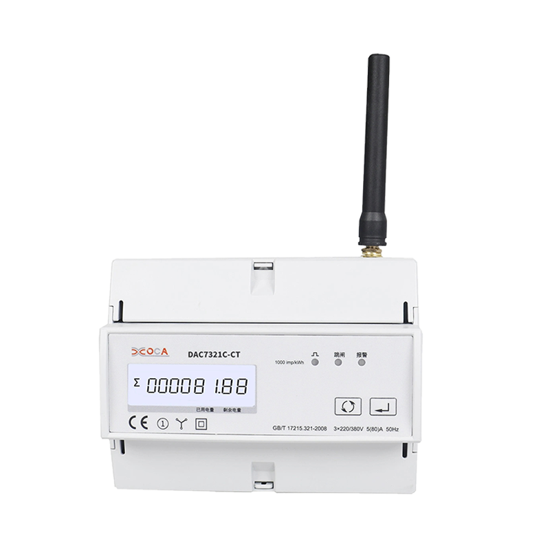 Dac7321c DIN Rail WiFi Meteran Energi Listrik Prabayar