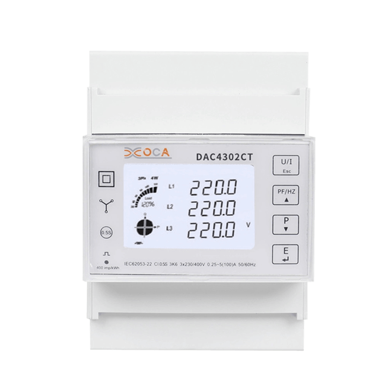 Dac4302CT DIN Rail AC Meteran Energi Cerdas Tiga Fase