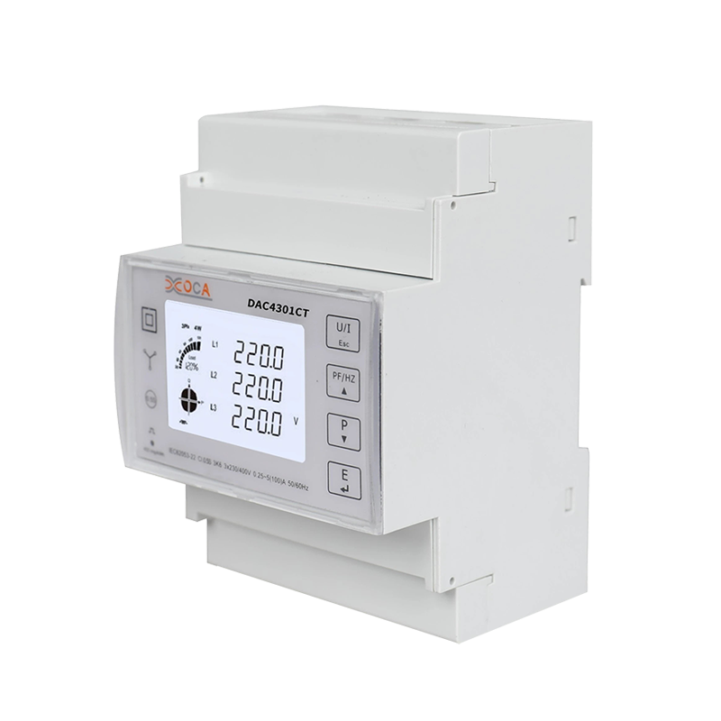 Dac4302CT DIN Rail Tiga Fase Modbus Tuya Meteran Energi Listrik Meteran Daya