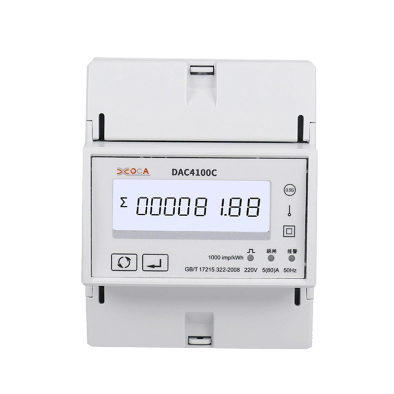 DAC4100C Meteran Energi Remote Control Cerdas Modbus Rel DIN Fase Tunggal