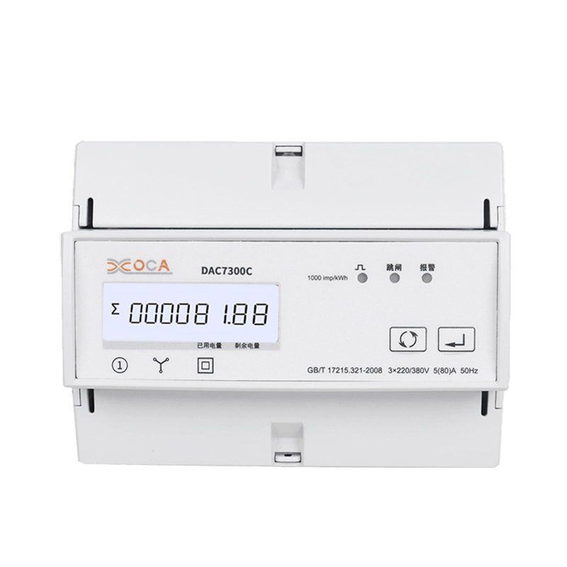 DAC7300C DIN Rail Tiga Fasa Modbus AC Relay Meteran Tenaga Listrik