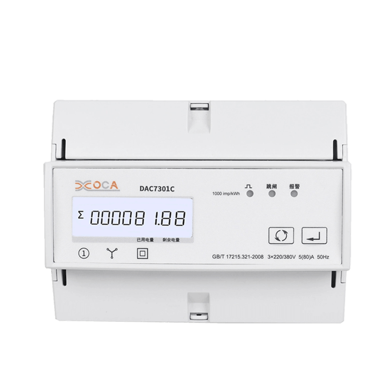 Dac7301C DIN Rail AC Meteran Energi Listrik Modbus Tiga Fasa