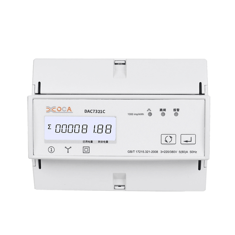 Dac7321C DIN Rail WiFi Pengukur Daya Remote Control Tiga Fase