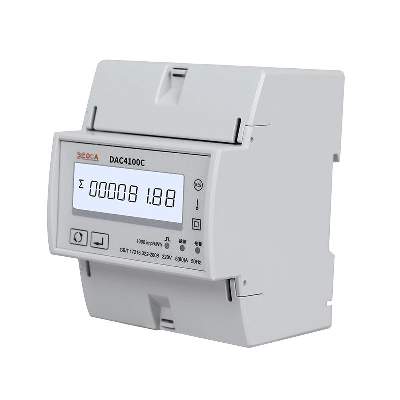 DAC4100C DIN Rail Meteran Energi Multi-Fungsi Fase Tunggal Cerdas Listrik