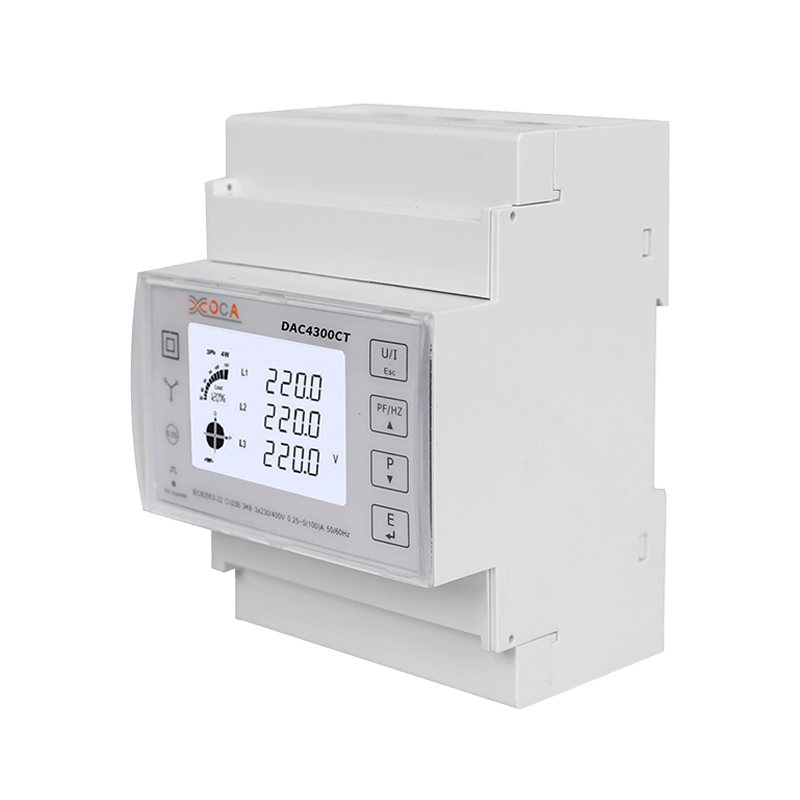 Dac4121c DIN Rail Tuya Meteran Energi Cerdas Digital Nirkabel Fase Tunggal