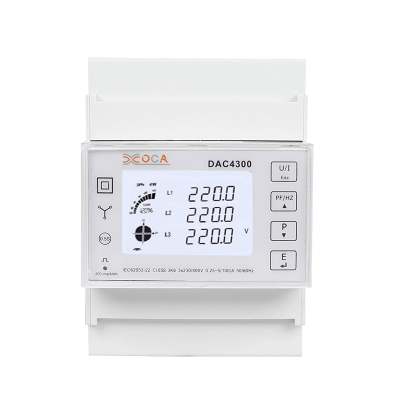 Dac4302CT Multimeter Meteran Energi Rel DIN Multi-Fungsi