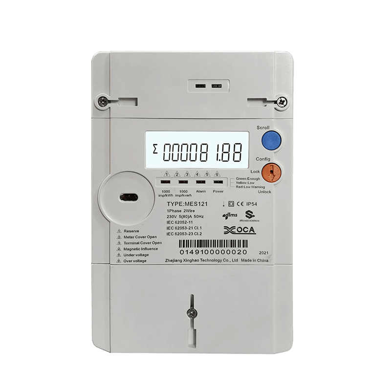 Multimeter Pengukur Energi Fase Tunggal Sts Prabayar Mes121