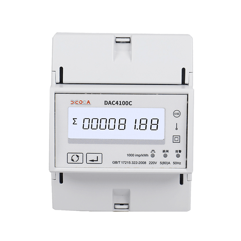 DAC4100C Meteran Energi Remote Control Cerdas Modbus Rel DIN Fase Tunggal