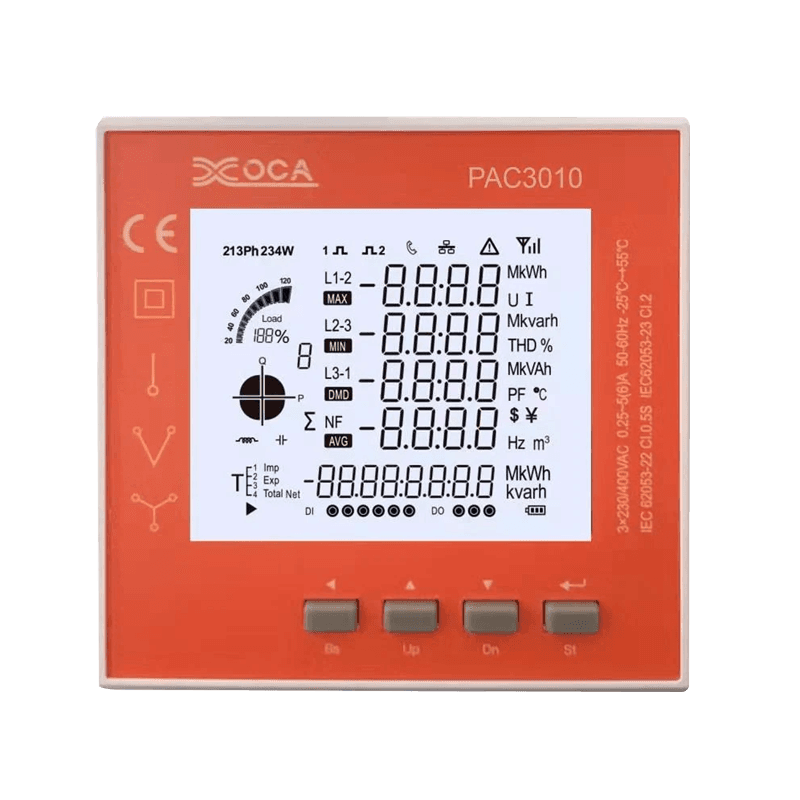 PAC3100 Pengukur Daya Elektronik WiFi LCD Digital Cerdas