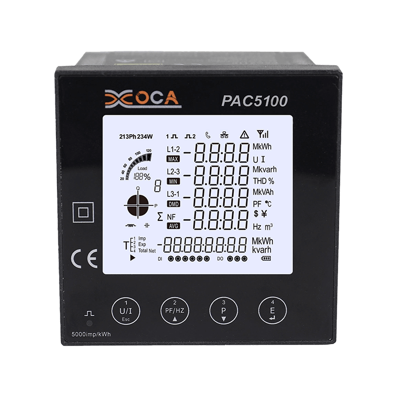 PAC5100 Meteran Panel Cerdas Multi-Fungsi WiFi Cerdas Fase Tunggal