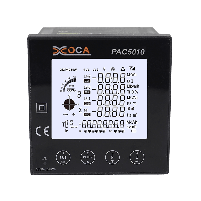 PAC5010 LCD Besar WiFi Smart Power Meter Meteran Energi Listrik Penganalisis Listrik