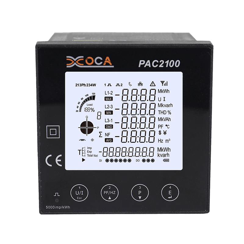 PAC2100 Pengukur Energi Cerdas Digital LCD Besar