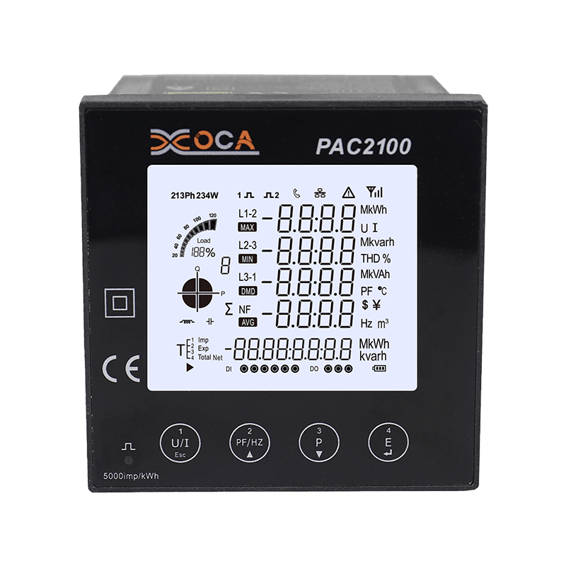 PAC2100 Pengukur Energi Meteran Daya Cerdas Digital LCD Besar