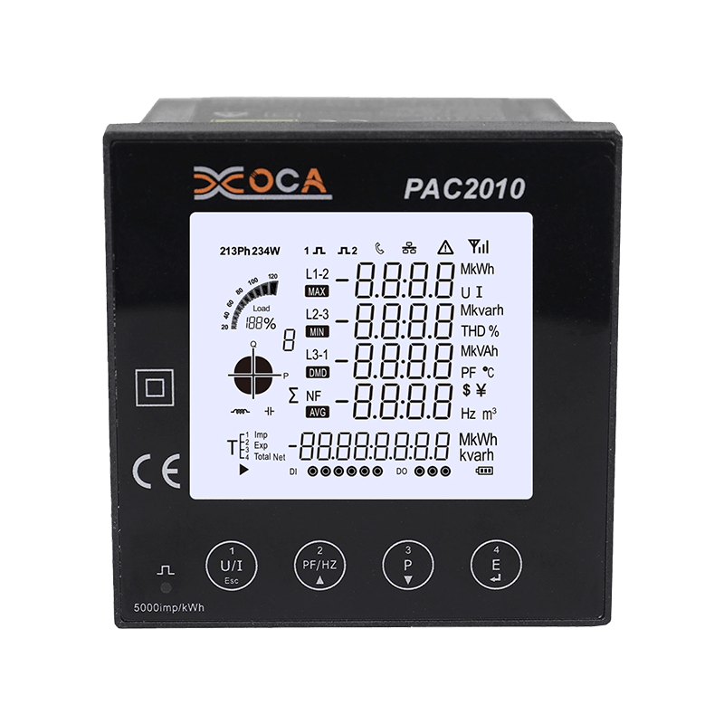 PAC5010 Multimeter Pengukur Daya Panel LCD Modbus Cerdas