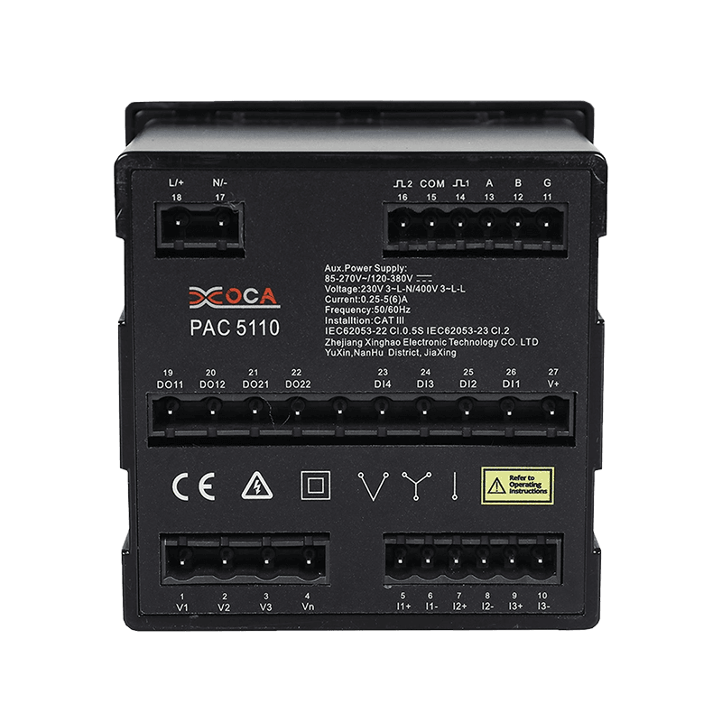 PAC5010 LCD Besar WiFi Smart Power Meter Meteran Energi Listrik Penganalisis Listrik