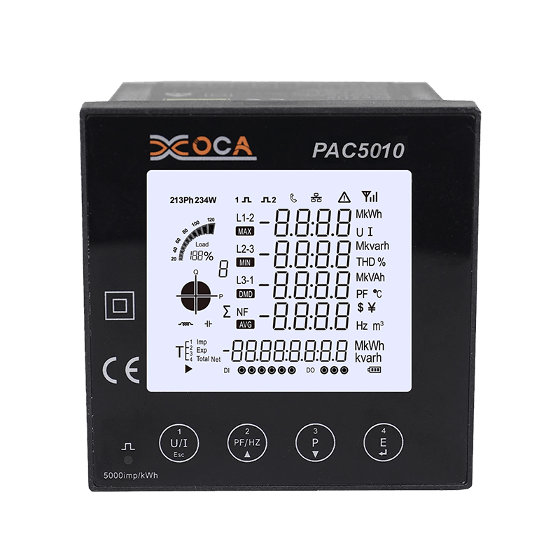 PAC5000 Smart Modbus WiFi Panel Listrik Meteran Energi Meteran Energi